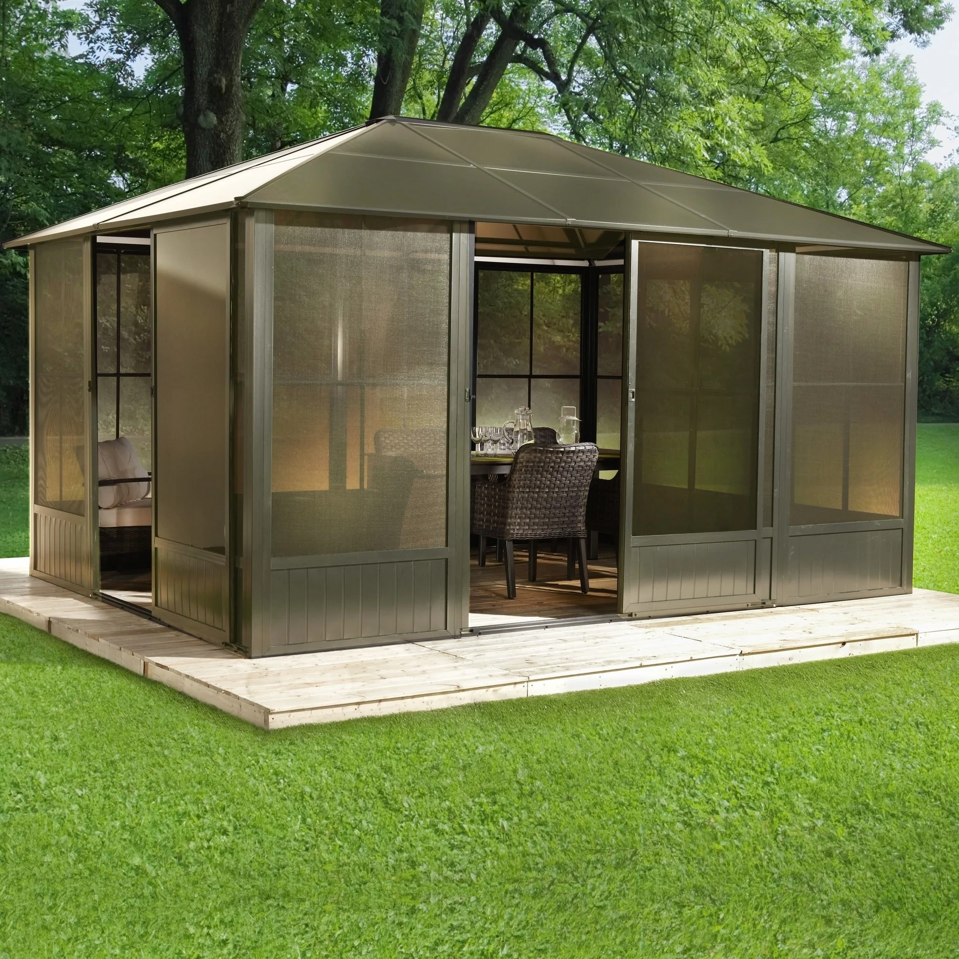 10' x 14' Ashville Hard Top Solarium by Sojag