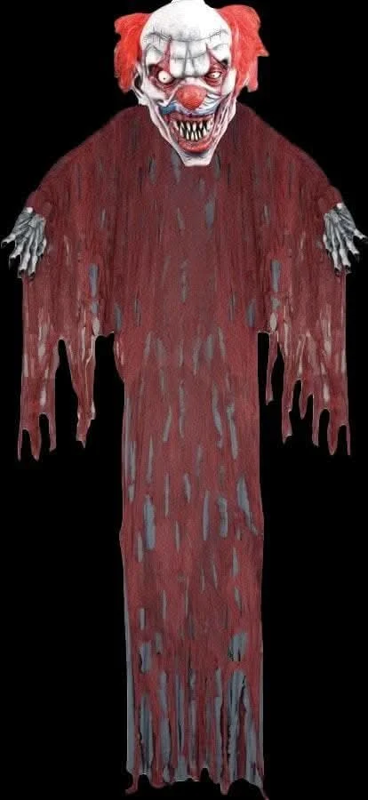 12' "Evil Clown" Hanging Halloween Decoration