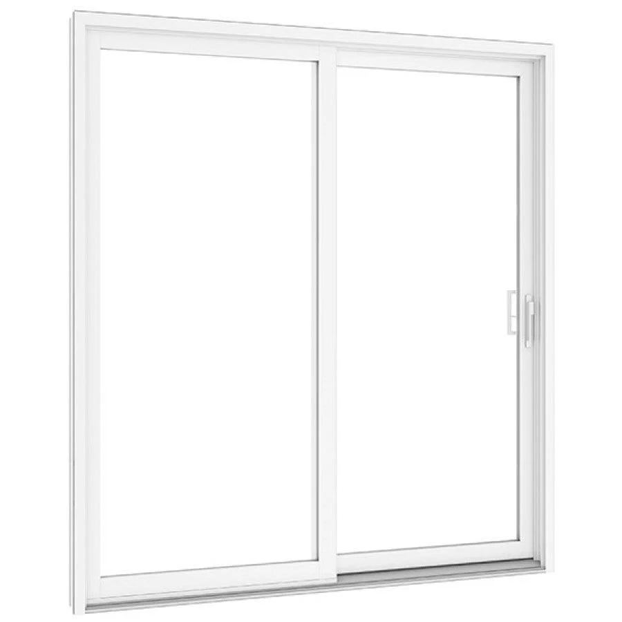 2 Panel Sliding White Patio Door (Custom)