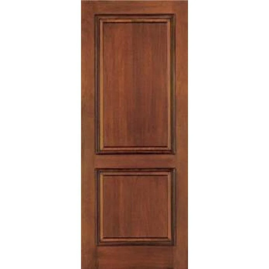 36" Mahogany Entry Door Slab (2 Panel)