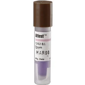 3M Attest™ Biological Indicator for Steam Sterilizer with Test Pack for Gravity and Vacuum, Brown Cap