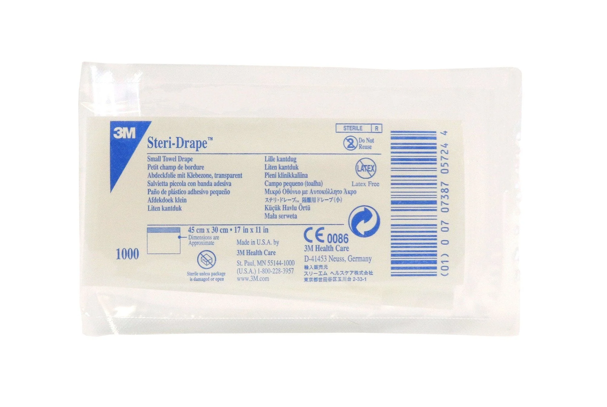 3M Steri-Drape™ Towel Drape with Adhesive Strip Small 17-5/8" x 11-3/4",
