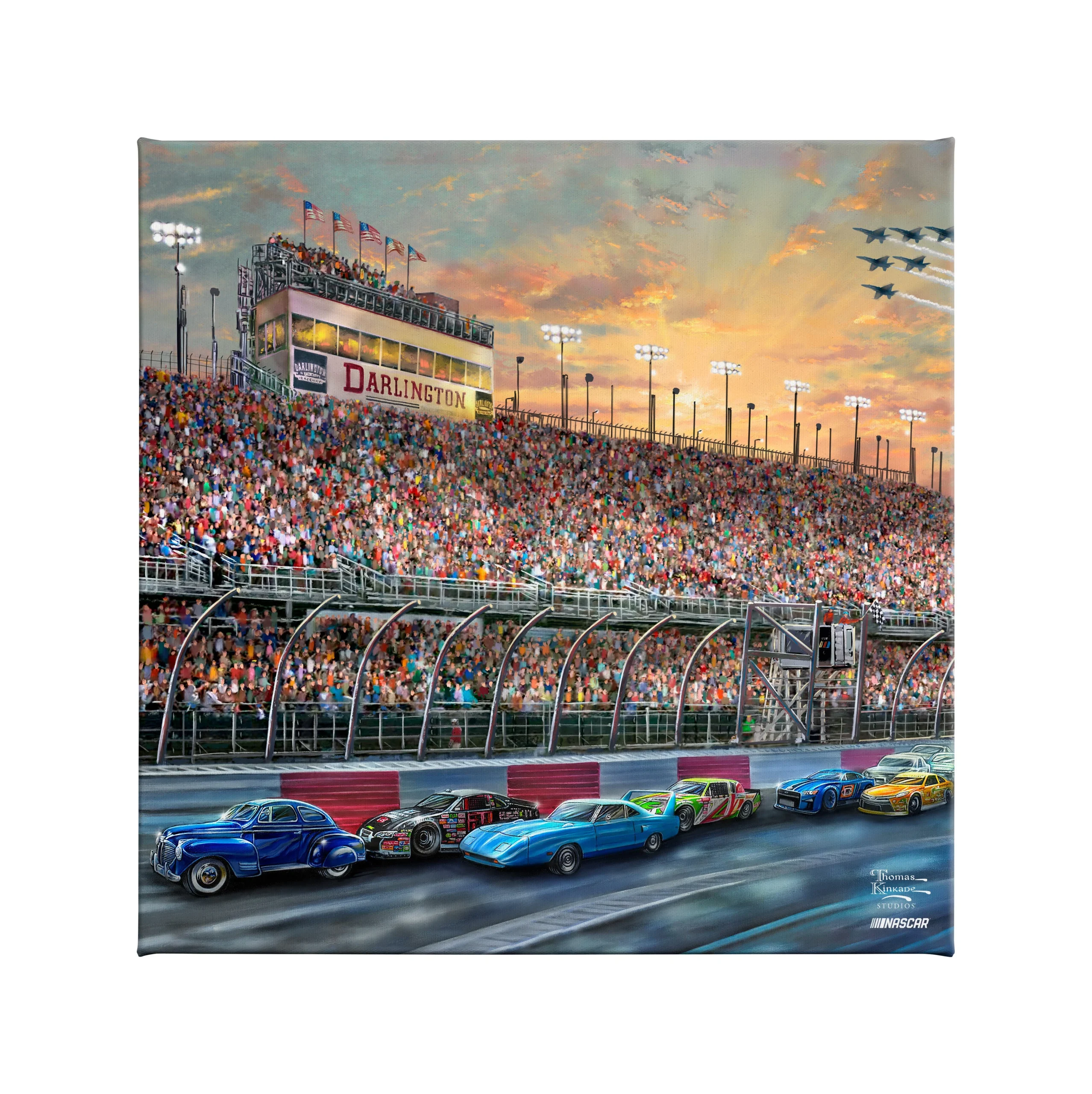 75 Years of NASCAR - 14" x 14" Gallery Wrapped Canvas