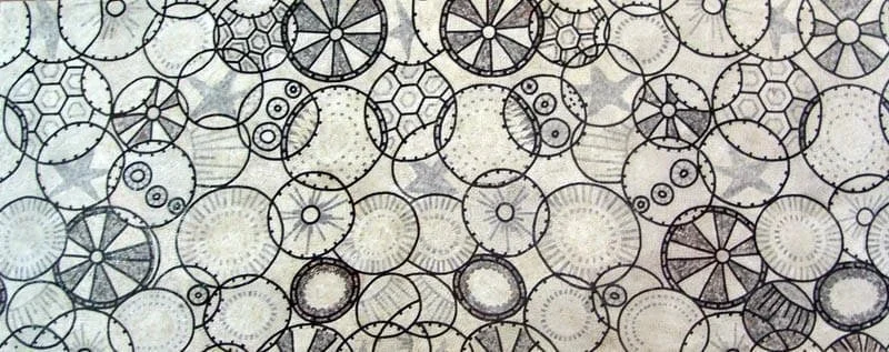 Abstract Doodle Patterns Mosaic