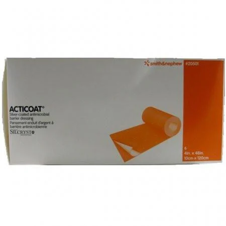 ACTICOAT Antimicrobial Barrier Burn Dressing with Nanocrystalline Silver 4" x 48"