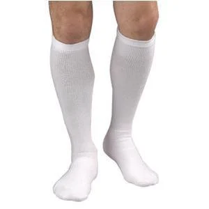 Activa Coolmax Athletic Sock, 20-30, Knee High, White, Medium