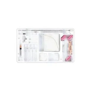 Adult Lumbar Puncture Tray with Clear Hub Spinal Needle 22G x 3-1/2"