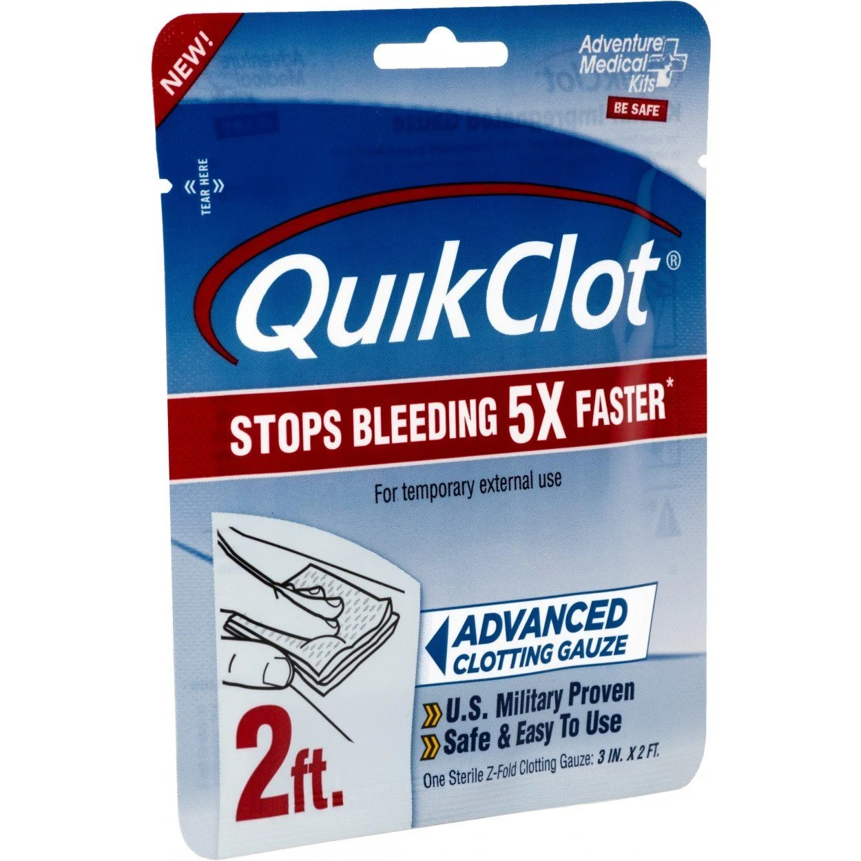 Adventure Medical Kits QuikClot Gauze 3" x 2'