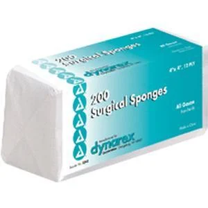 All Gauze Sponge 4" x 4", 12 Ply, Non-Sterile