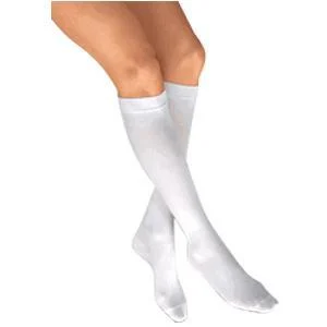 Anti-EM/GP Anti-Embolism Knee-High Seamless Elastic Stockings X-Large, White