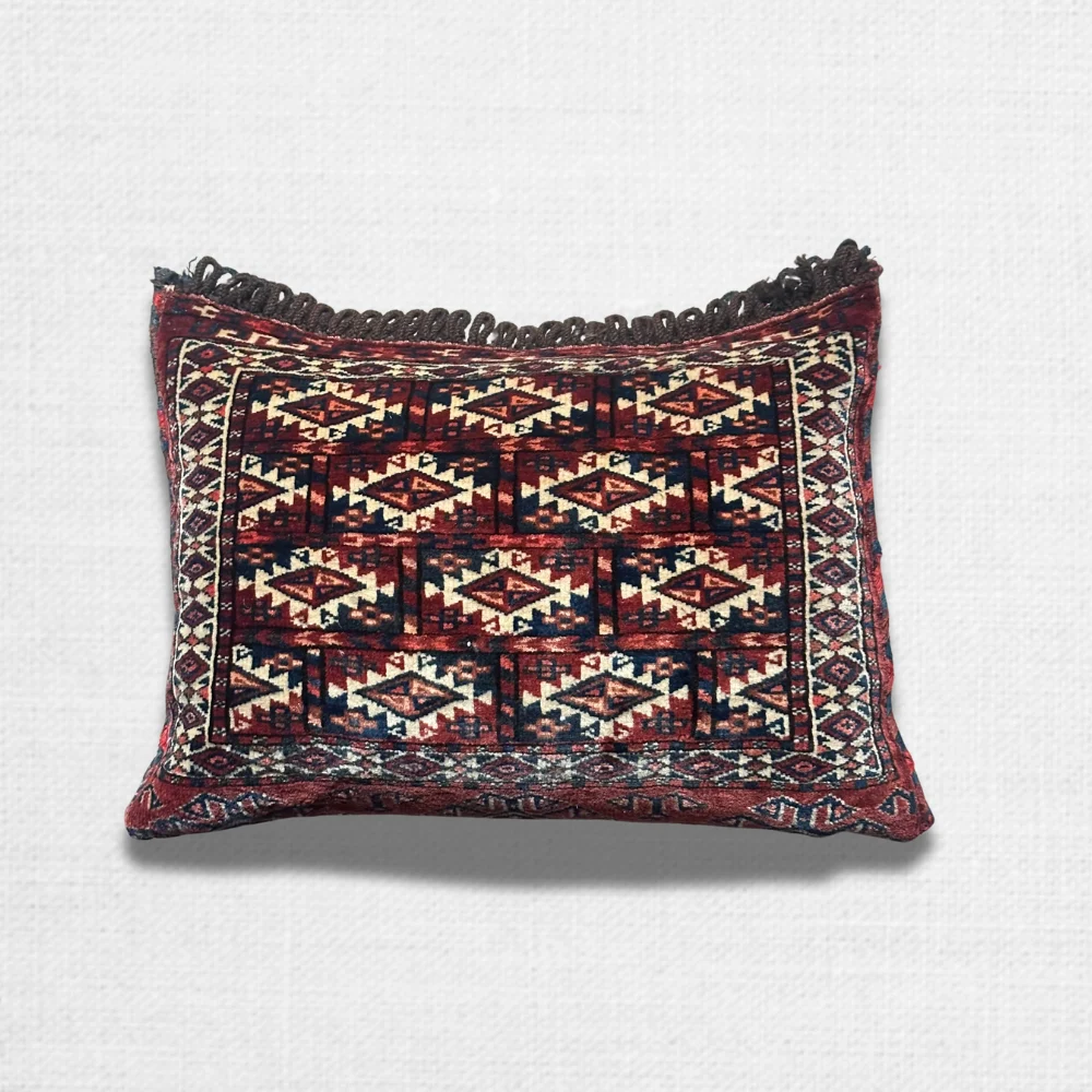 Antique Caucasian Rug Pillow
