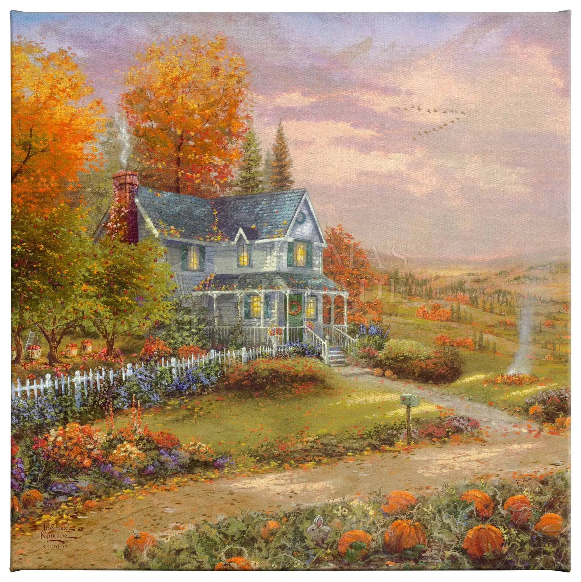 Autumn at Apple Hill - 14" x 14" Gallery Wrapped Canvas