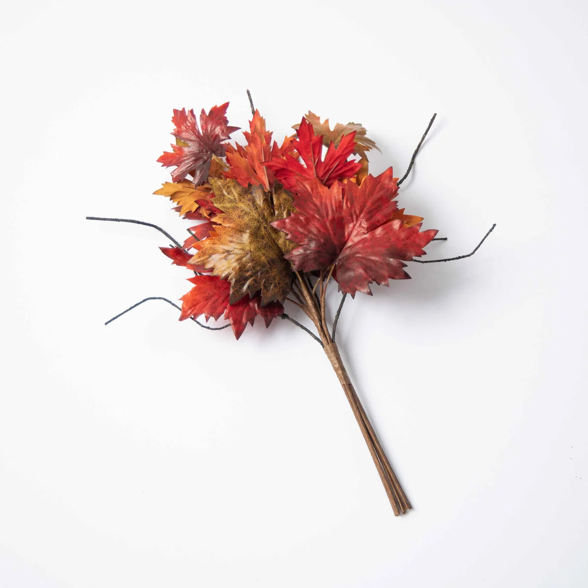 Autumn Burgundy Faux Fall Maple Leaf Bundle - 22"