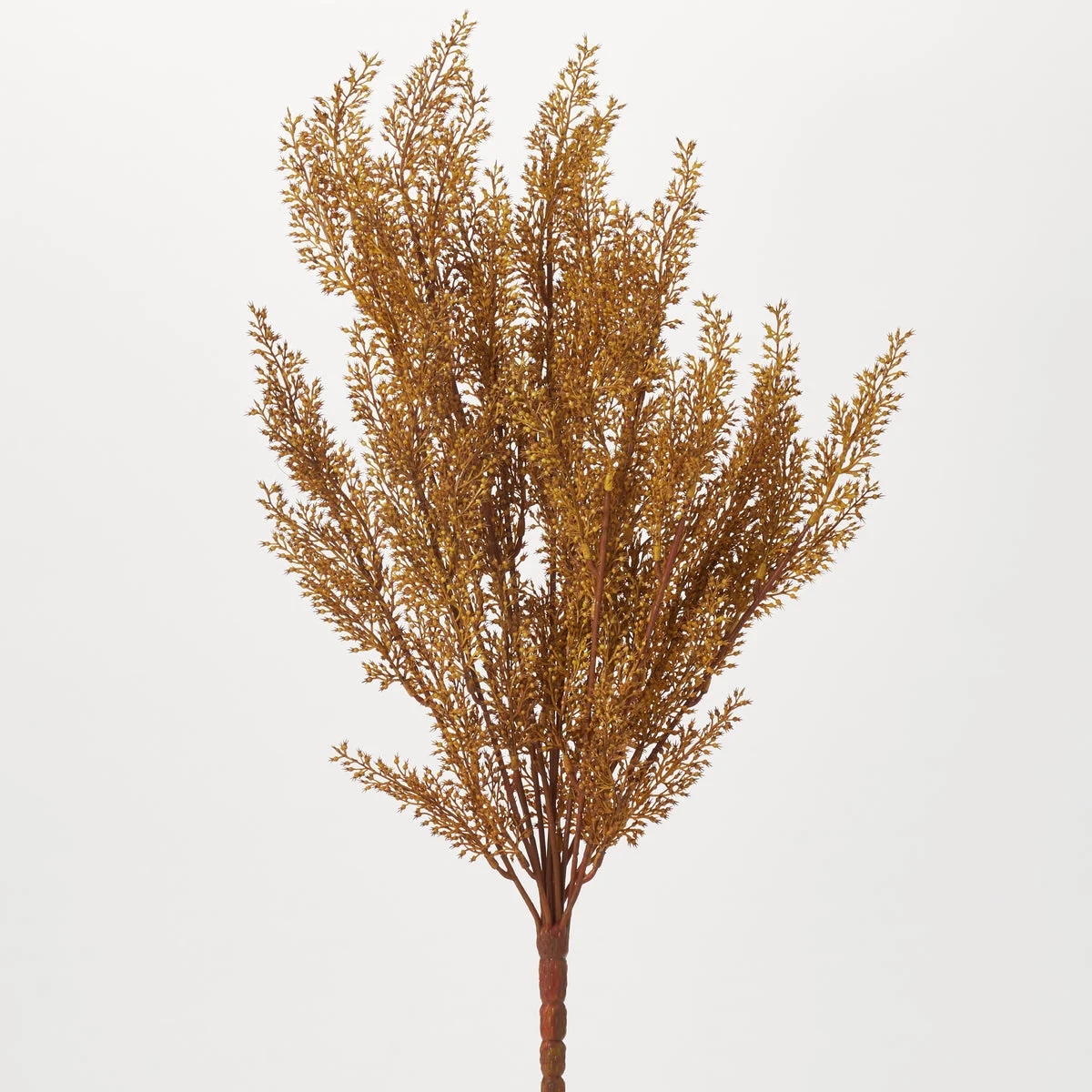 Beige Brown Wild Wheat Grass Autumn Foliage Bush Spray - 18"