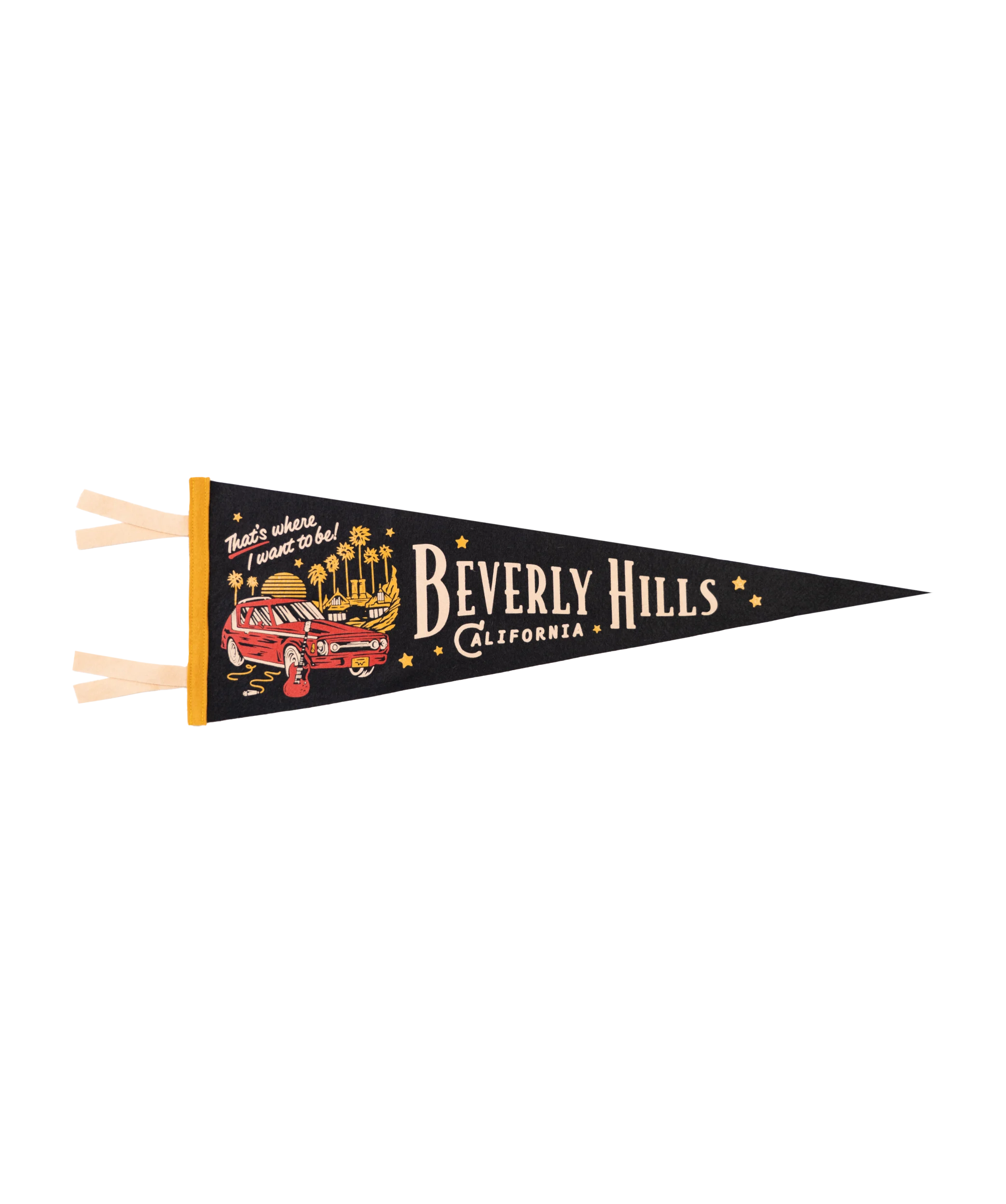 Beverly Hills That's Where I Want To Be Pennant • Weezer x Oxford Pennant