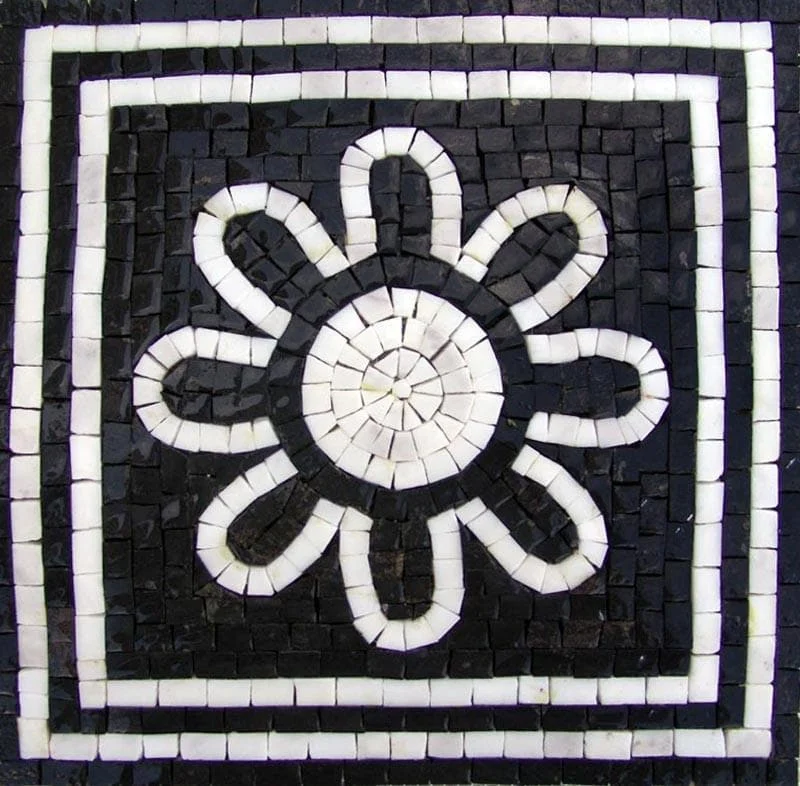 The Black and White Zentangle Mosaic