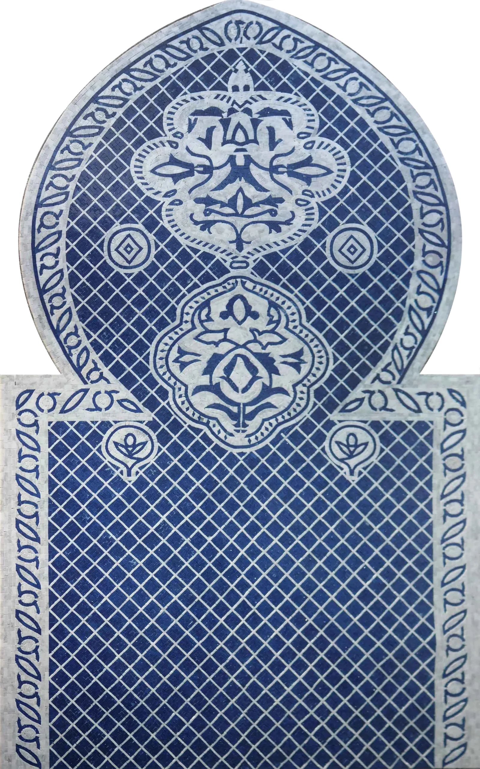 Blue Geometric - Mosaic Artwork