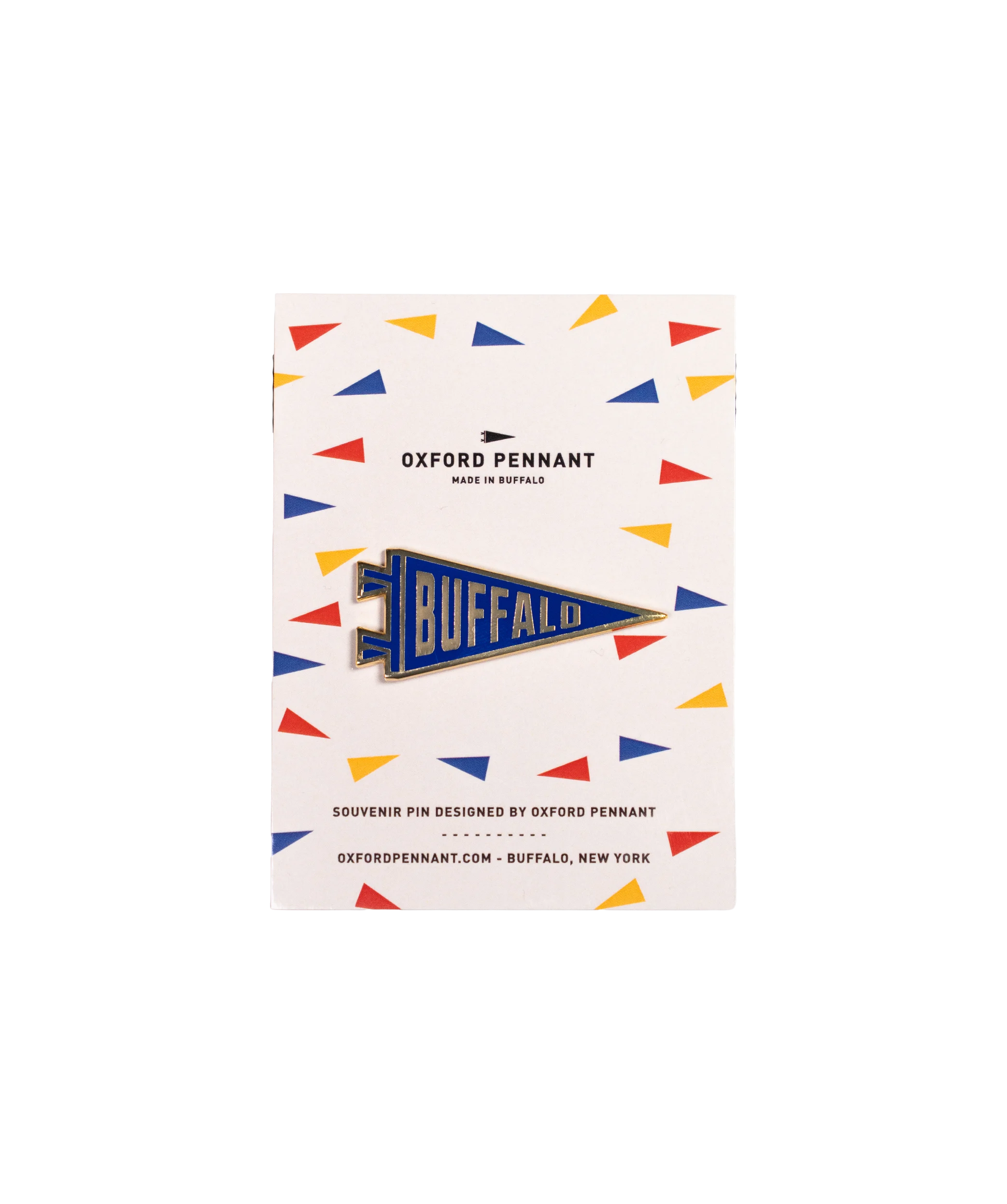Buffalo Pennant Enamel Pin • Lost Lust Supply x Oxford Pennant Original