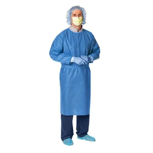 Cardinal Health™ Convertors Non-Sterile Procedure Gown Universal, Blue, Tri-Layer SMS Fabric