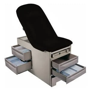 Cardinal Health Exam Table with Pelvic Tilt and Drawer Warmer, 500 lb, Black