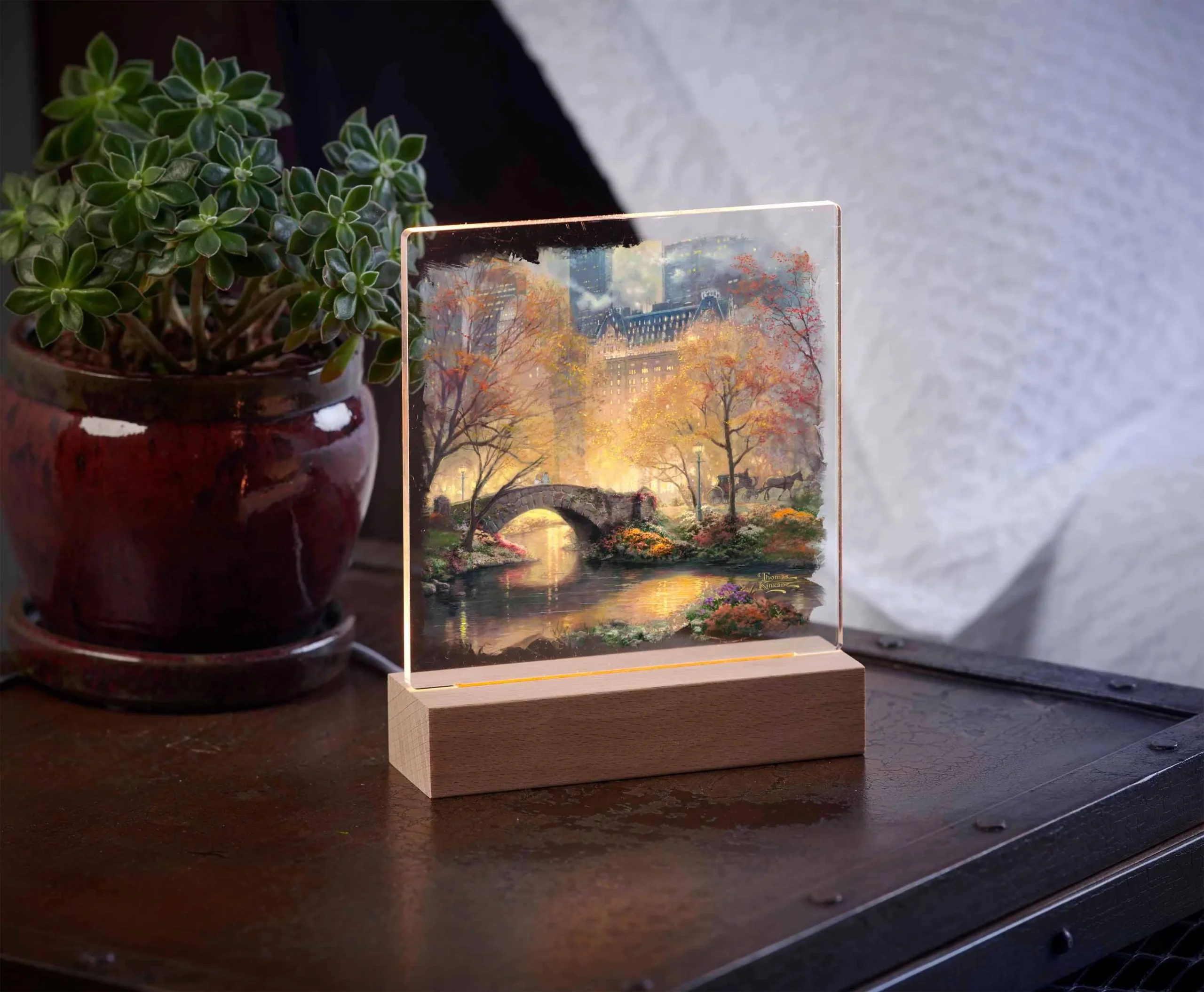 Central Park in the Fall - Acrylic Night Light