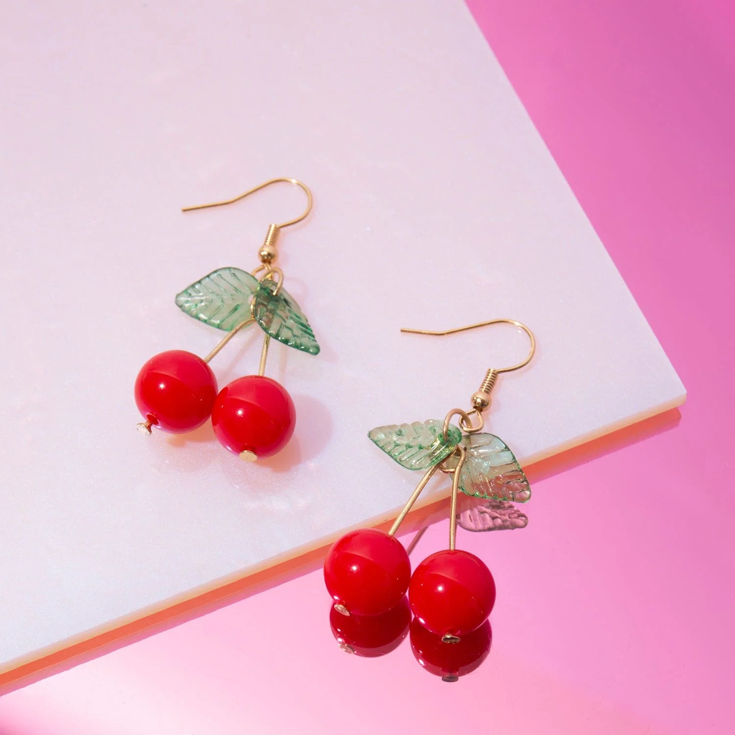 Cherry Fruit Dangle Earrings