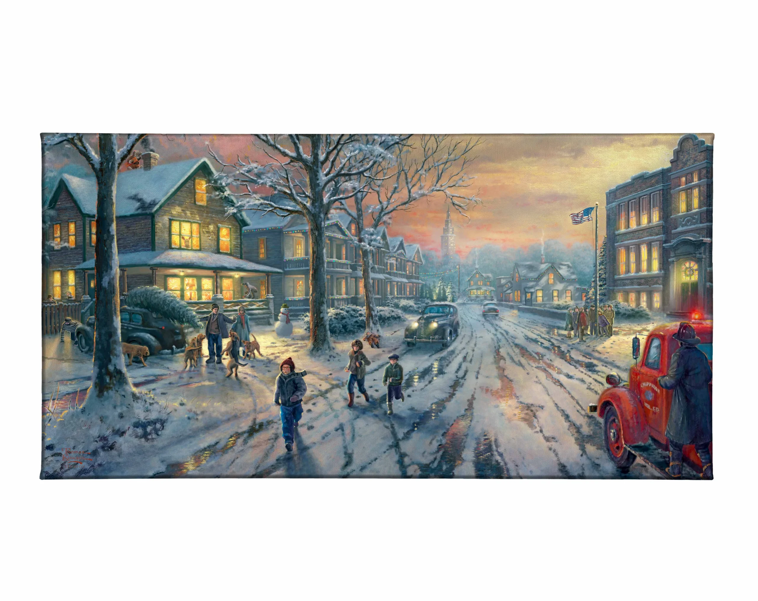 A Christmas Story - 16" x 31" Gallery Wrapped Canvas