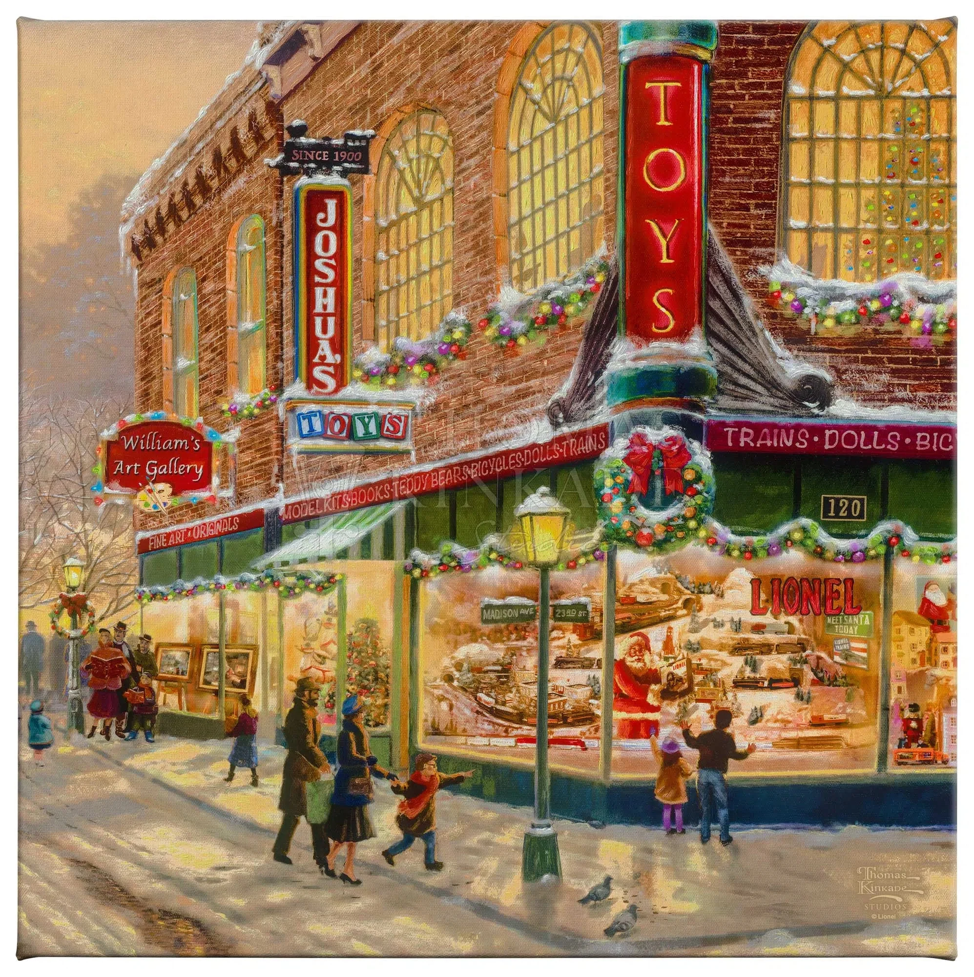 A Christmas Wish - 14" x 14" Gallery Wrapped Canvas