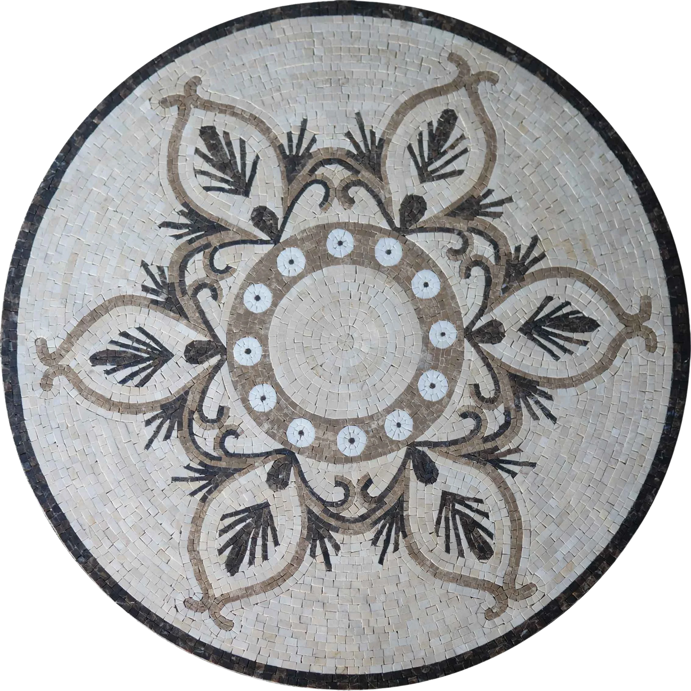 Classic Palmette Mosaic Medallion - Jata