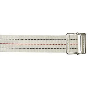 Cotton Gait Belt, Standard Webbing, Metal Buckle, Pinstripe