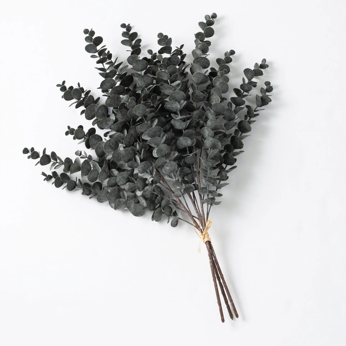 Dark Green Faux Botanical Eucalyptus Stem Bundle - 25"