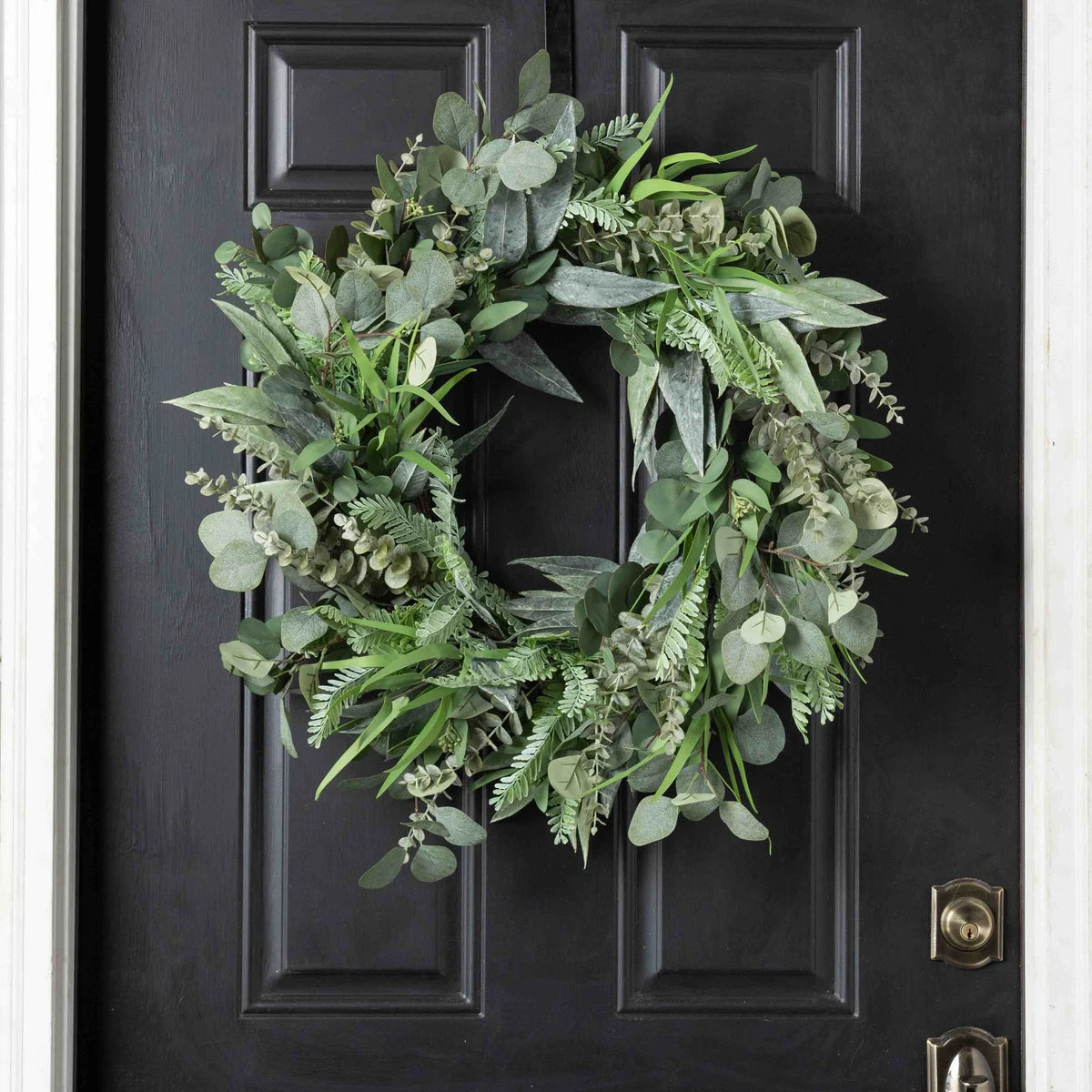 Deluxe Mixed Eucalyptus & Lux Greenery Everyday Front Door Extra Large Wreath