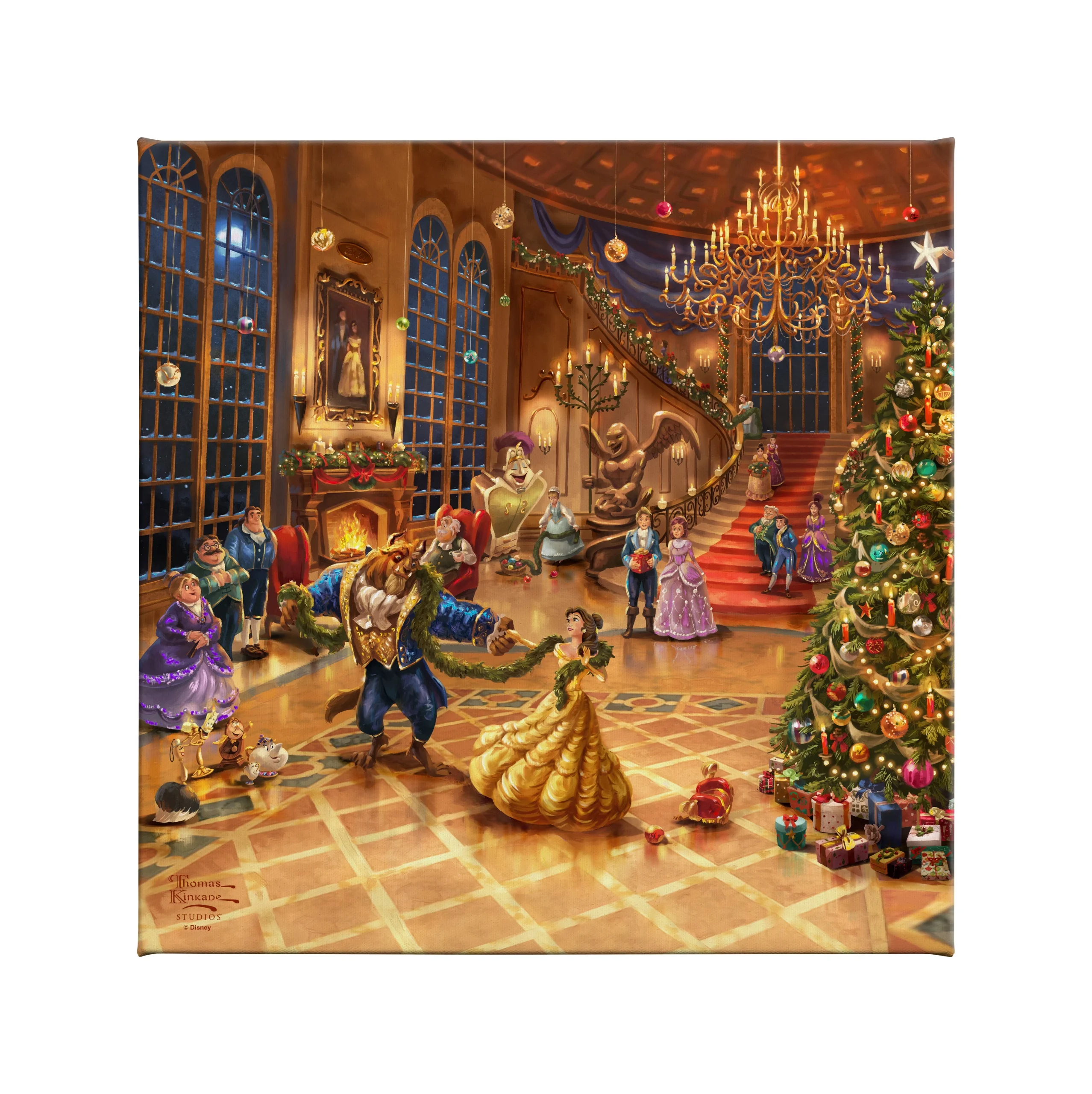 Disney Beauty and the Beast Christmas Celebration - 14" x 14" Gallery