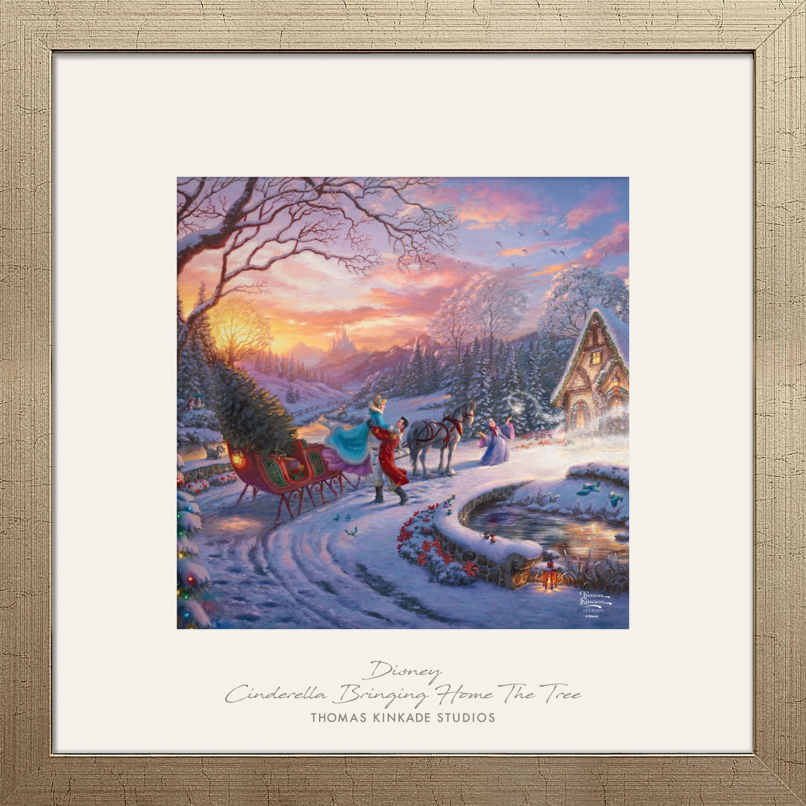 Disney Cinderella Bringing Home the Tree - 32" x 32" Prominence
