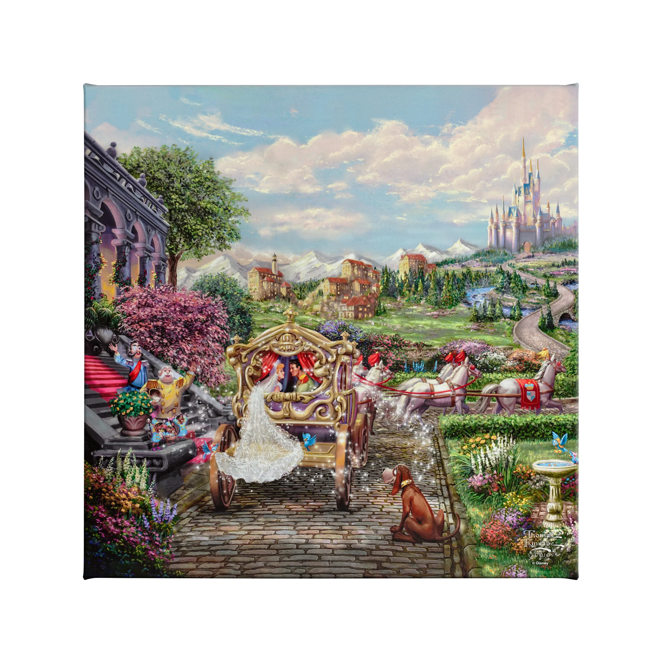 Disney Cinderella Happily Ever After - 14" x 14" Gallery Wrapped Canva