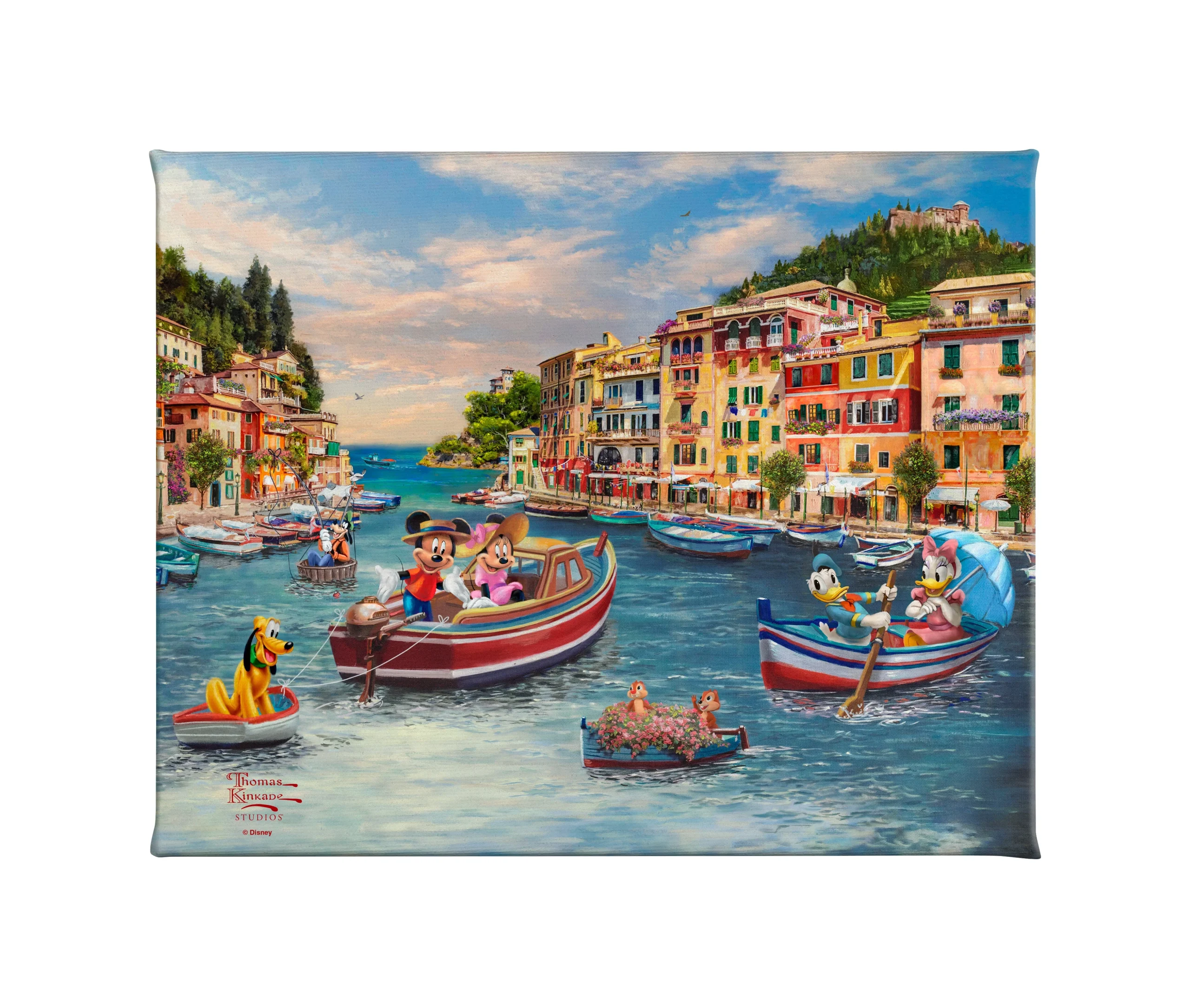 Disney Mickey and Minnie in Italy - 8" x 10" Gallery Wrapped Canvas