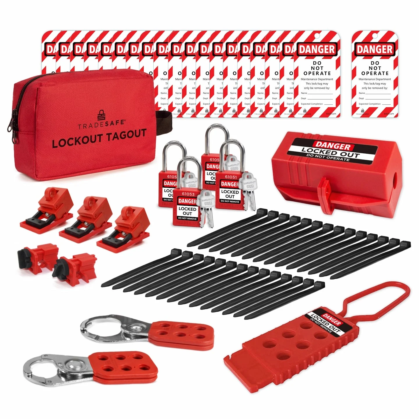 Electrical Lockout Tagout Kit – 2 Keys Per Lock