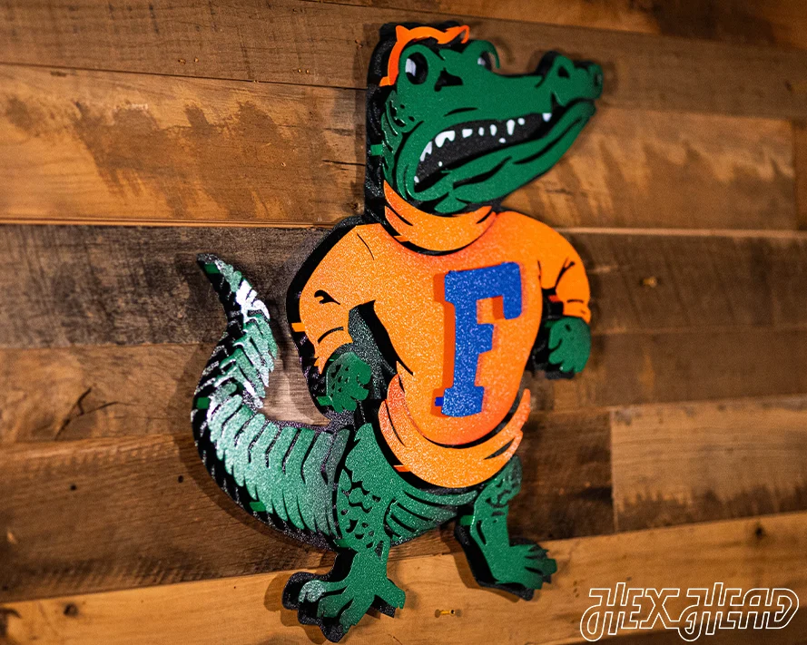 Florida "Albert the Alligator" VAULT 3D Metal Wall Art