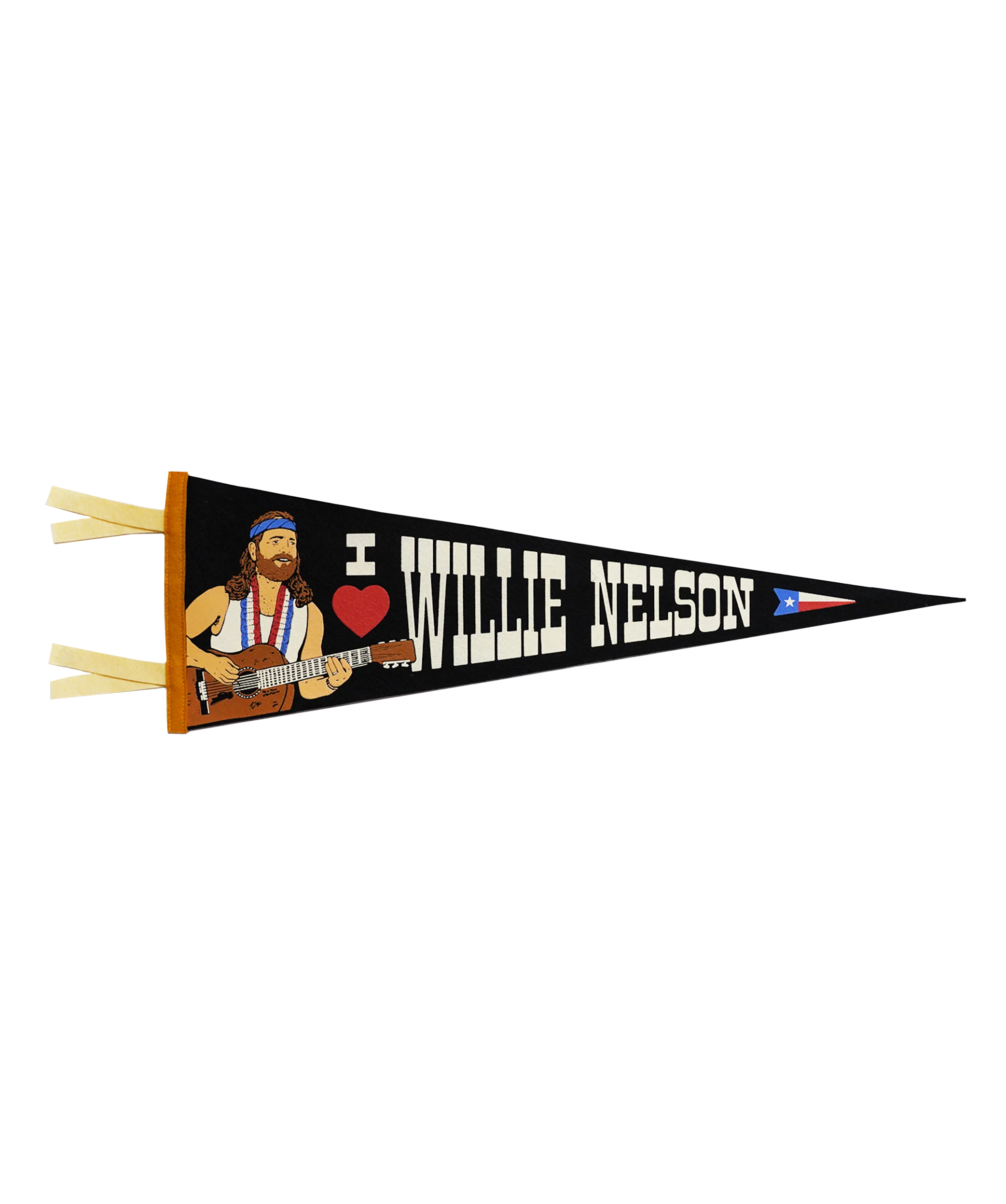 I Heart Willie Nelson Pennant • Willie Nelson x Oxford Pennant
