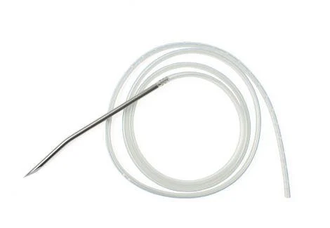 Jackson-Pratt Round Drain, Silicone, with Trocar, O.D. 19 fr, Length 1/4"