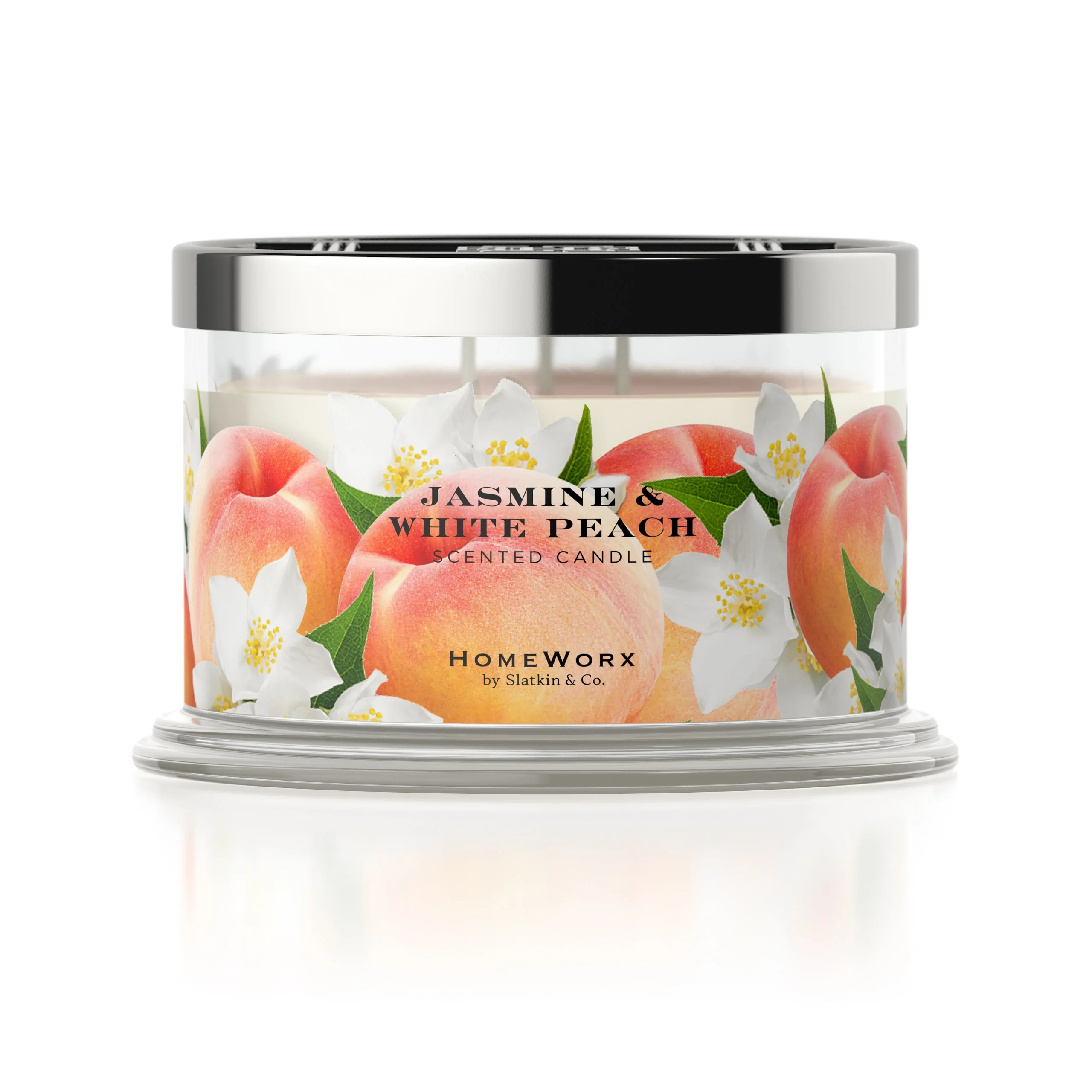 Jasmine & White Peach 4-wick Candle