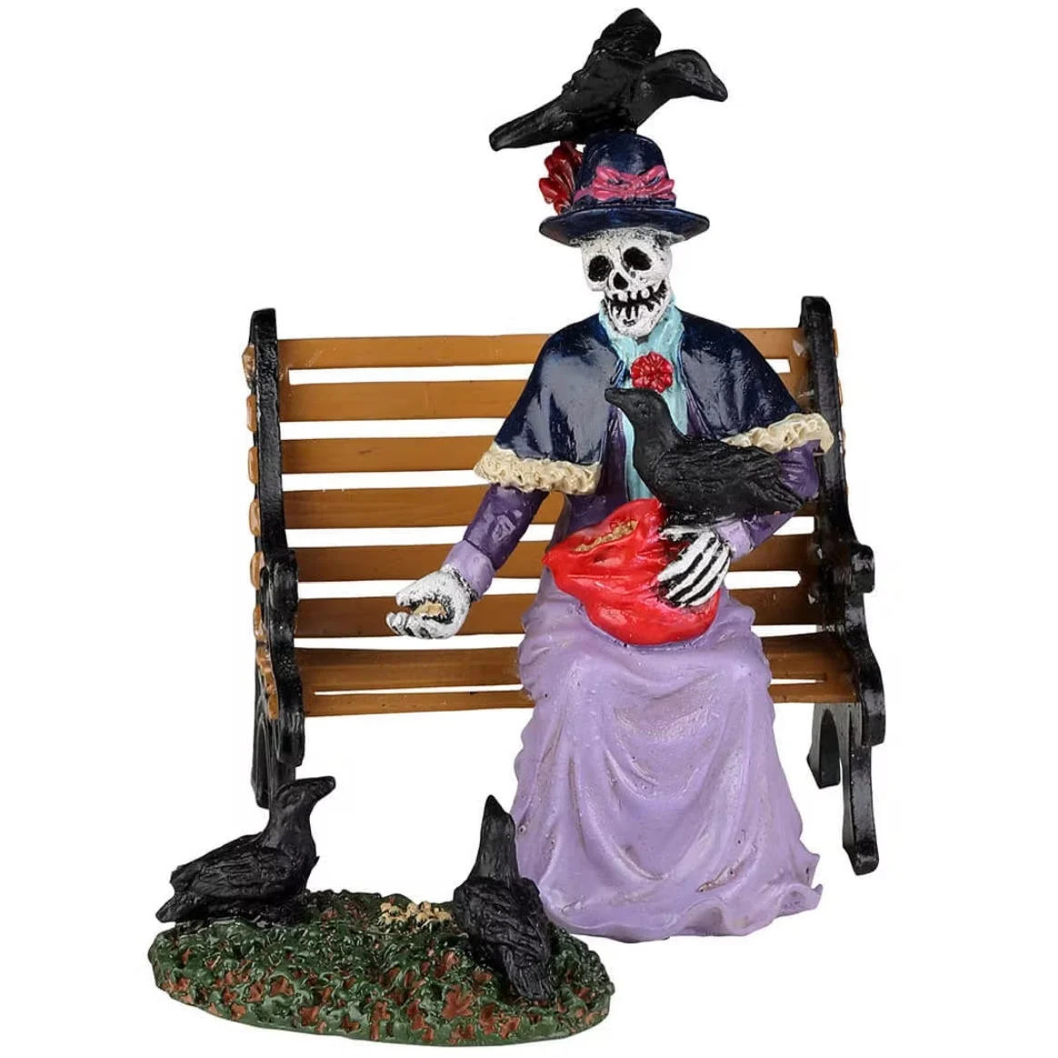 Lemax Spooky Town Feeding the Birds, Set of 2 #22101