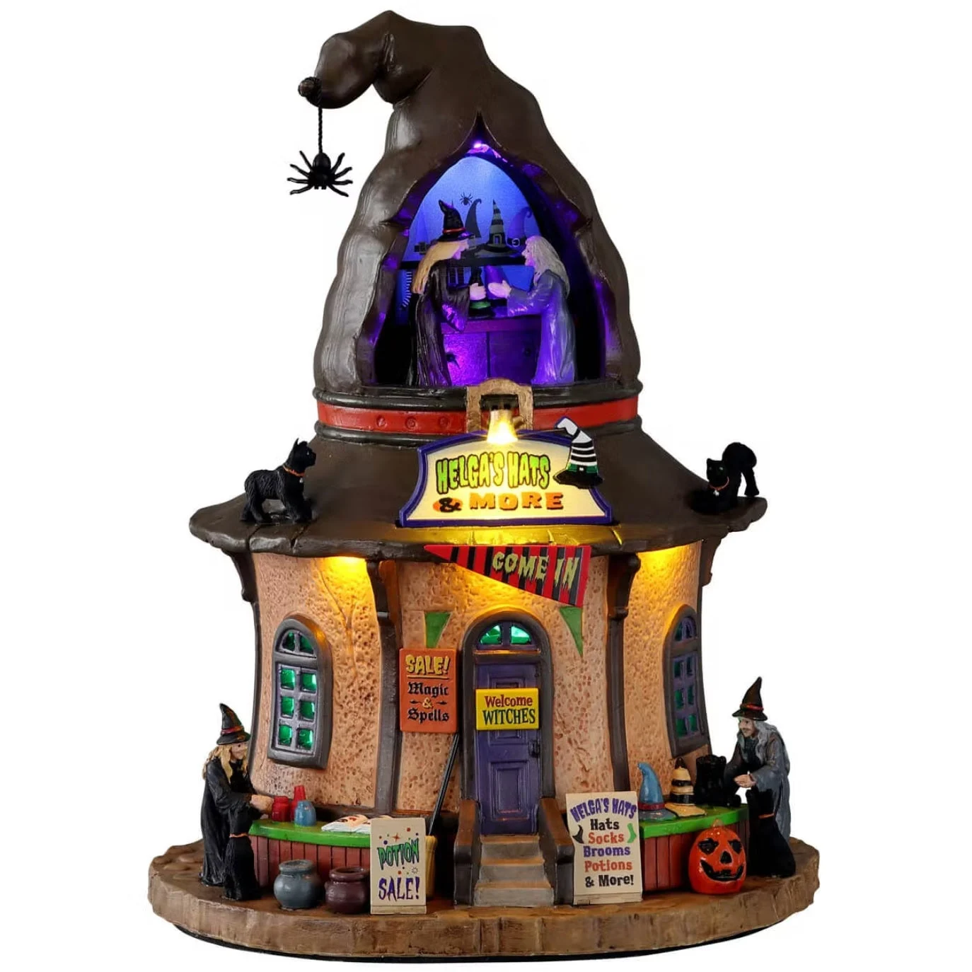 Lemax Spooky Town Helga's Hats #15794