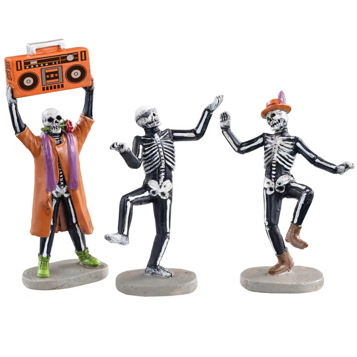 Lemax Spooky Town Jitterbones Dance Party, Set of 3 #12044