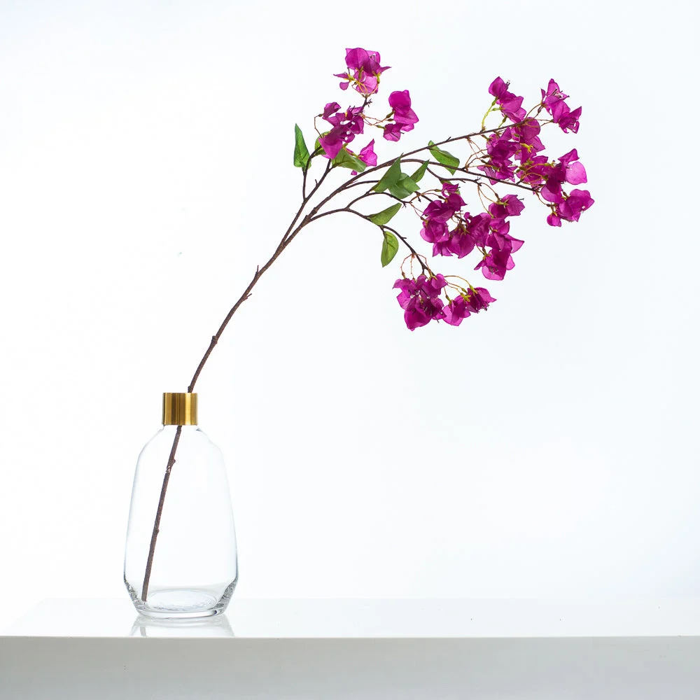 Lifelike Cerise Purple Bougainvillea Single Stem or Bundle of 3