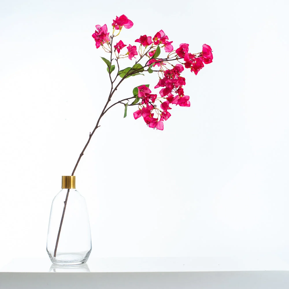 Lifelike Fuchsia Bougainvillea Single Stem or Bundle of 3