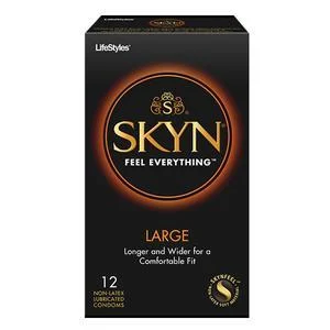 Lifestyles SKYN Large Polyisoprene Condoms, 12 Count