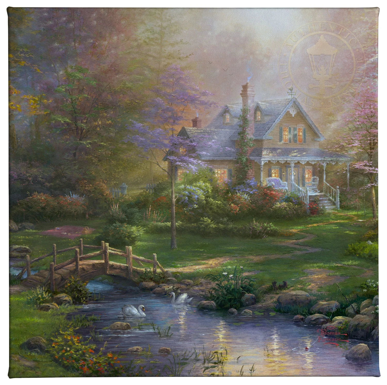 A Mother's Perfect Day - 14" x 14" Gallery Wrapped Canvas