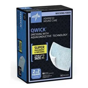 Qwick Non-Adhesive Wound Dressing, 2" x 2"