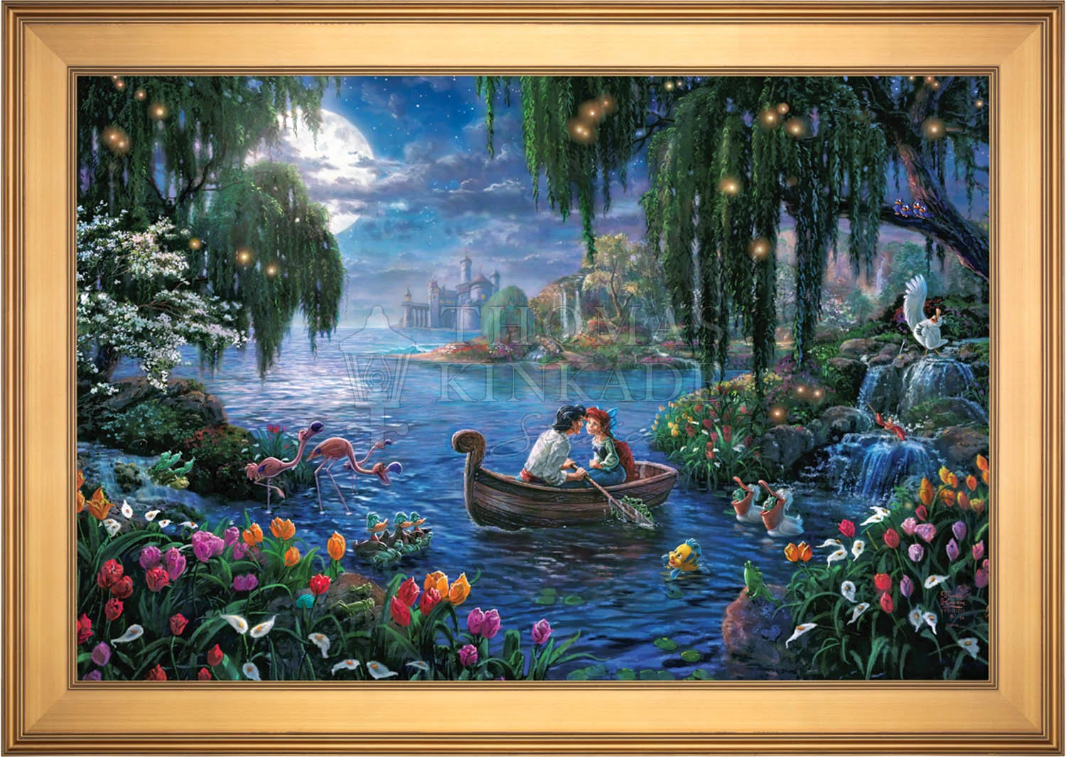*RARE* Disney Little Mermaid II Artist Proof Canvas Gallery Gold Petit